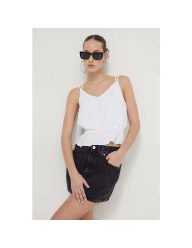 TOMMY HILFIGER TOP DW0DW17802_BL BLANCO (W)