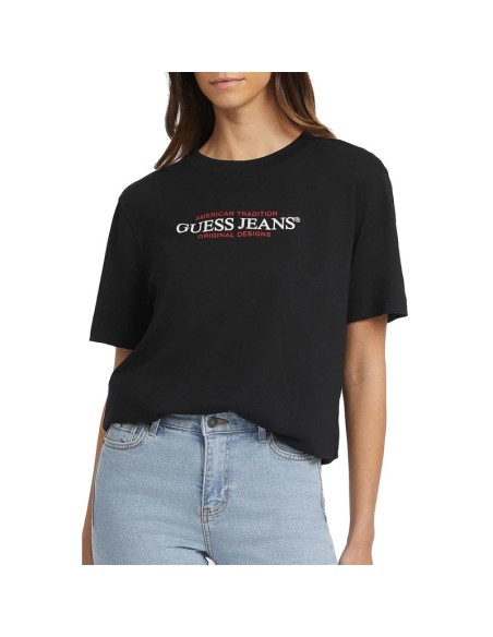 GUESS CAMISETAS W4YI08K8HM0_NG NEGRO (W)