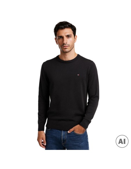 TOMMY HILFIGER JERSEY XM0XM02012_GR GRIS (M)