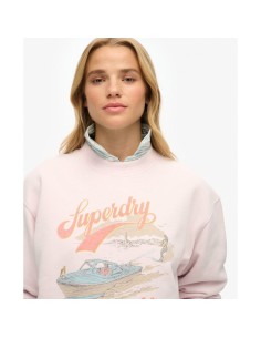 SUPERDRY SUDADERA W2012247AD7F ROSA (W)