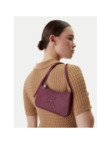 CALVIN KLEIN BOLSO LV04F1125G_GRA GRANATE (COW)