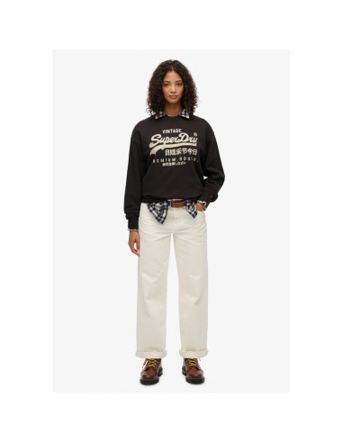 SUPERDRY SUDADERA W2012399A_NG NEGRO (W)