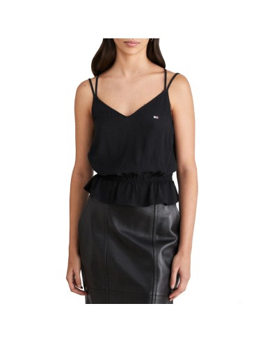 TOMMY HILFIGER TOP DW0DW17802_NG NEGRO (W)