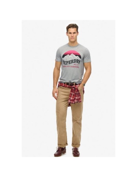 SUPERDRY CAMISETAS M1012122AKVX GRIS (M)