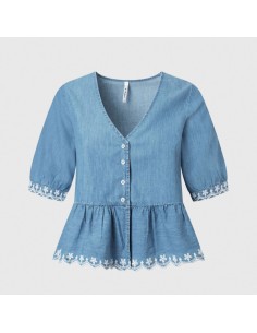 PEPE JEANS CAMISA PL304446_AZ AZUL (W)