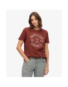 SUPERDRY CAMISETAS W1011762A8DS MARRON (W) 2