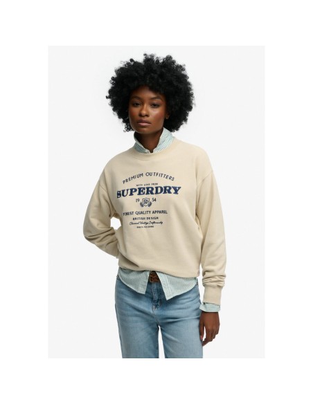 SUPERDRY SUDADERA W2012577A9JI BEIGE (W)