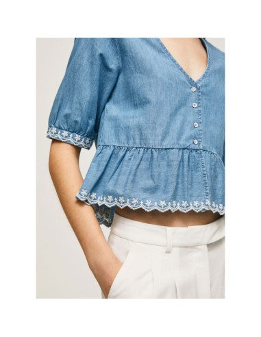 PEPE JEANS CAMISA PL304446_AZ AZUL (W)