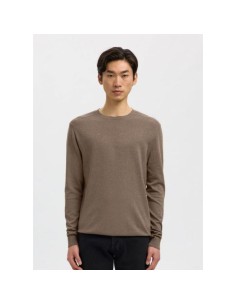SELECTED JERSEY 16074682_MA MARRON (M)