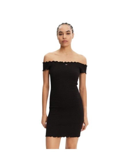TOMMY HILFIGER VESTIDO DW0DW20298_NG NEGRO (W)