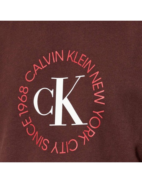 CALVIN KLEIN SUDADERA LV14RE250G_MA MARRON (M)