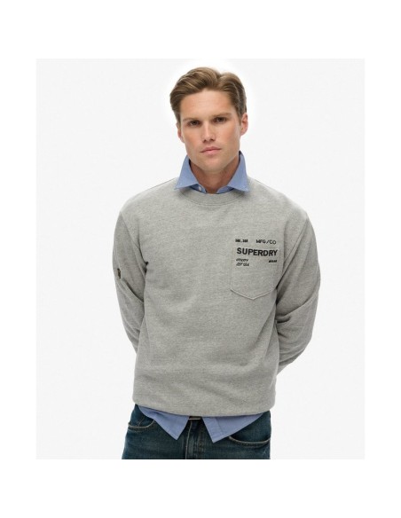 SUPERDRY SUDADERA M2014294AZUC GRIS (M)