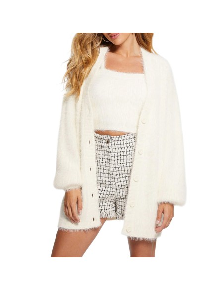 GUESS CHAQUETA PUNTO W3BR71Z3BH0_BL BLANCO (W)