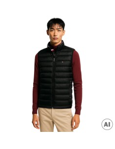 TOMMY HILFIGER CHALECO MW0MW18762_NG NEGRO (M)